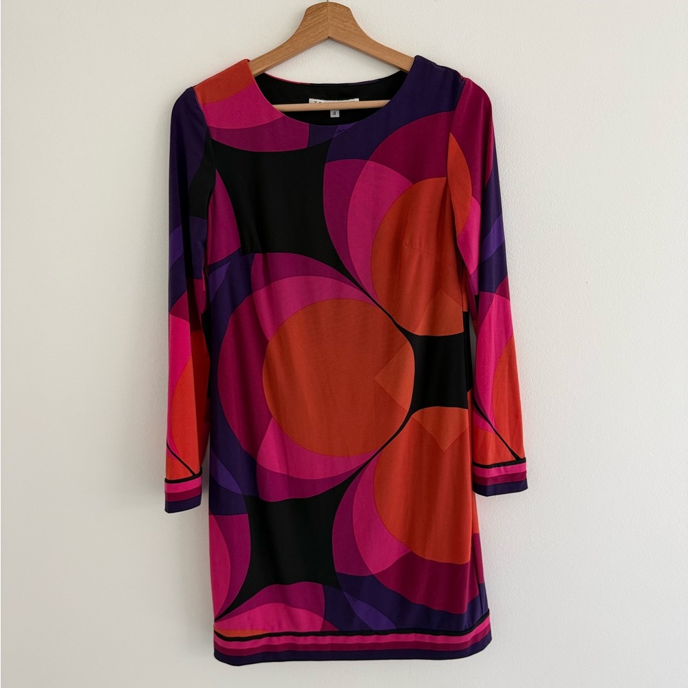 Trina Turk Geometric Colorful Mini Dress 4 - Picture 2 of 7